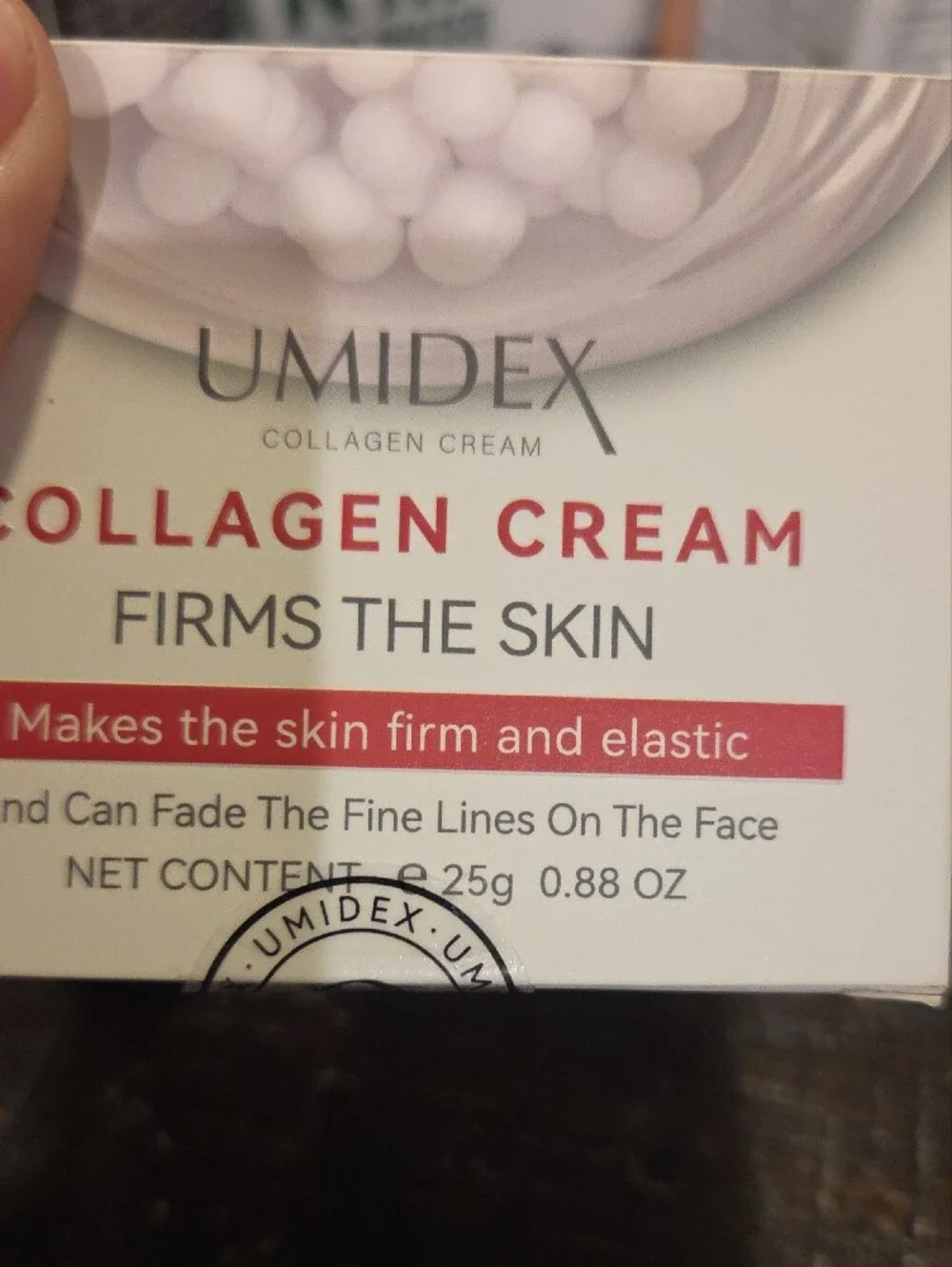 Umidex Collagen Cream - Firming Moisturizer (White with Red Accents)